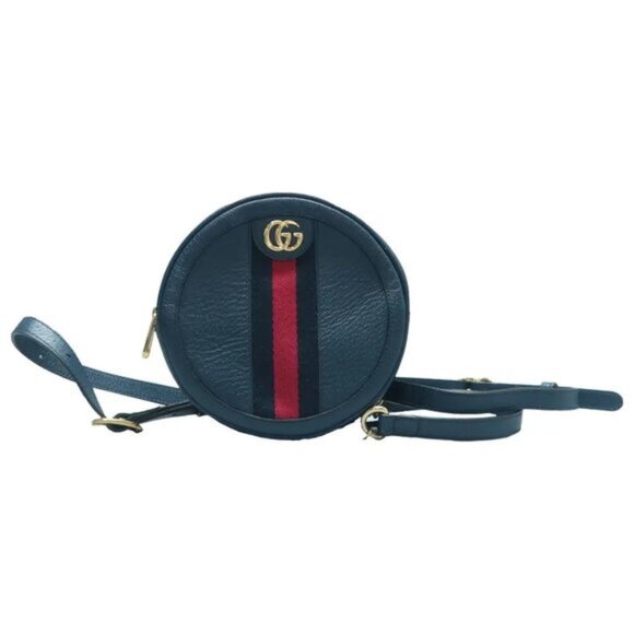 GUCCI Ophidia Blue Canvas Backpack 714-061425 - Picture 1 of 12